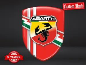 Fiat Abarth Back Window Decals Trucks Racing Tuning Sturdy